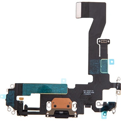 AppleMix Napájací a dátový konektor s flex káblom + audio + mikrofón pre Apple iPhone 12 Pro - sivý - kvalita A+