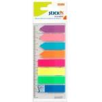 STICK'N Inserts index. self-adhesive mix 8 col. with ruler