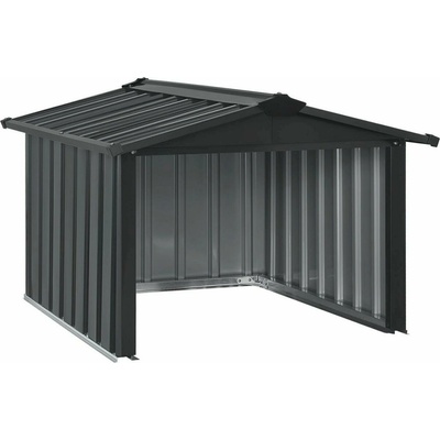 FurniGO Garáž pro robotickou sekačku 98 x 89 x 63 cm antracit