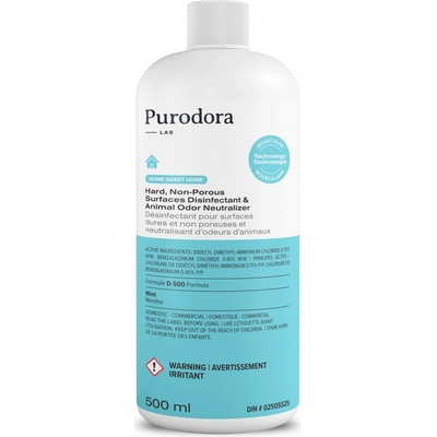 PurodoraLab Kombinovaná dezinfekce s odstraňovačem zápachu zvířat 3v1 500 ml