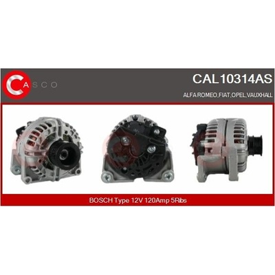 ALTERNATOR 12V 120A CAL10314AS