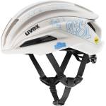 uvex Дамска каска за шосейно колоездене Uvex Women's Surge Aero Mips x Julia Schuler Bike helmet - White - размер 53-56 cm (851-1996-0111)
