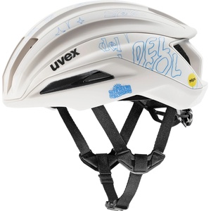 uvex Дамска каска за шосейно колоездене Uvex Women's Surge Aero Mips x Julia Schuler Bike helmet - White - размер 53-56 cm (851-1996-0111)