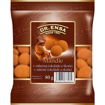 Dr. Ensa Mandle v mléčné čokoládě a skořici 80 g