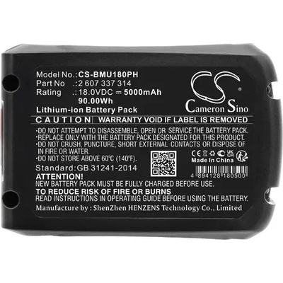 Cameron Sino Батерия акумулаторен трион BOSCH AdvancedCut 18 1600A005B0 LiIon 18V 5000mAh Cameron Sino (CS-BMU180PH)