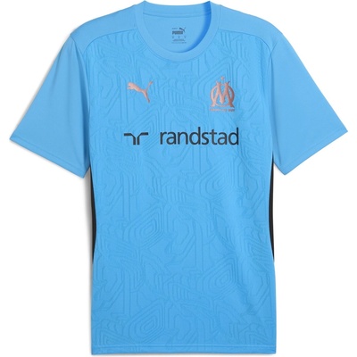 PUMA Olympique de Marseille Training Shirt 2024 2025 Adults - Blue/Copper