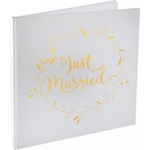 Santex Книга за гости Just married, злато
