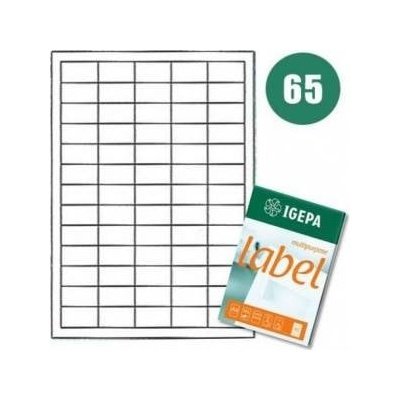 Igepa Group Mondi A4 IGEPA LABELS 38.1 X 21.2 MM WHITE (100)