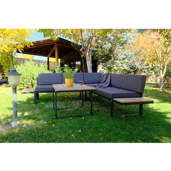 Floriane Garden Mers záhradný lounge set pre 6 sivý