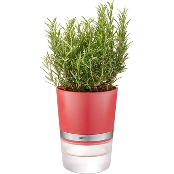 GEFU Самополиваща се кашпа Gefu - Botanico, 14.2 х 18.5 cm, червена (GEFU 89505)