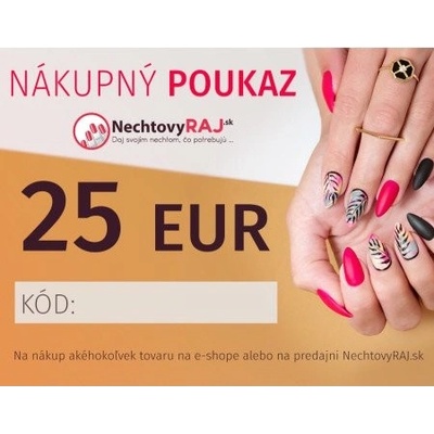 DARČEKOVÁ POUKÁŽKA 25 €