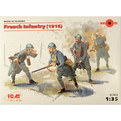 ICM French Infantry 1916 4 figúrky 1:35