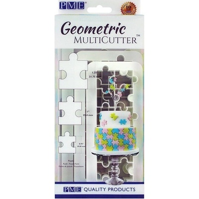 PME geometrické multivykrajovátko puzzle(3 ks)