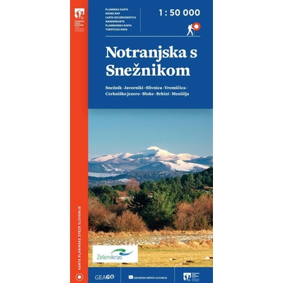 Notranjska se Sněžnikom - turistická mapa