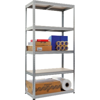 Carmen Метален стелаж STAR 180x90x45 см, до 350 на рафт - цинк