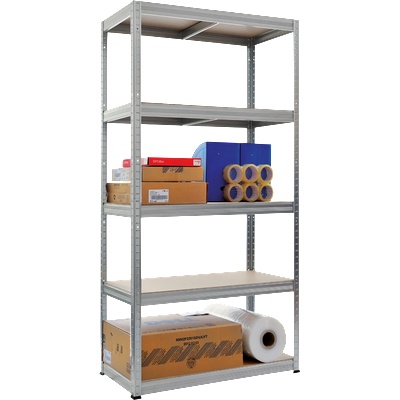 Carmen Метален стелаж STAR 180x90x45 см, до 350 на рафт - цинк