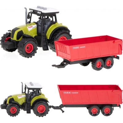 KIK KX5909 Zemědělský traktor s návěsem se zvuky