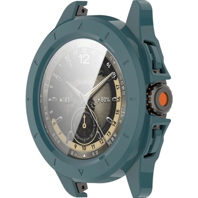 PROTEMIO 91109 PC FULL COVER Plastový kryt so sklom pre Xiaomi Watch S4 Sport tmavozelený