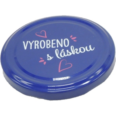 Zavařovací víčko VYROBENO S LÁSKOU MODRÉ TO 82 RTS (paster do 105°C) – Hledejceny.cz