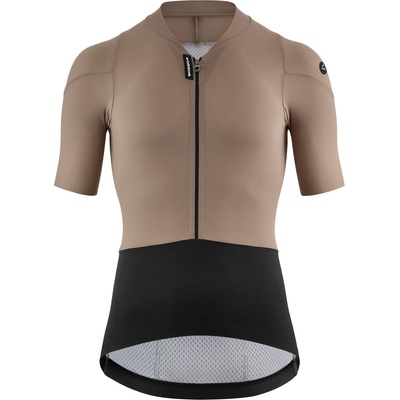 ASSOS Мъжка фланелка с къс ръкав за колоездене ASSOS Mille GTS Jersey S11 Cycling jersey - Terra Sand - размер XL (056-4003-0315)
