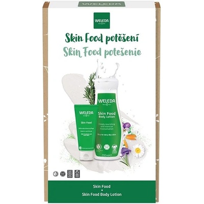 Weleda Skin Food potěšení tělový krém 200 ml + univerzální výživný krém 30 ml dárková sada