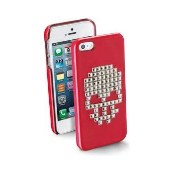 Image 1 of IPhone Луксозен кожен гръб с капси за IPhone 5 (LCIPhone5Red)