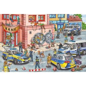Schmidt Spiele - Puzzle Police in action 100 dielikov - 100 piese