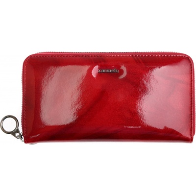 Carmelo velká dámska kožená peňaženka 2102 perie červená