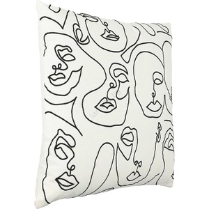 EGLO 420059 - Декоративна възглавница CHEVERY 45x45 см бял/черен (EG420059)