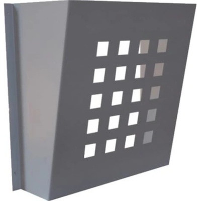 DOLS DV-02 RAL 7040 - lakovaný poštový košík, pre dverné vhody alebo letáky, sivý