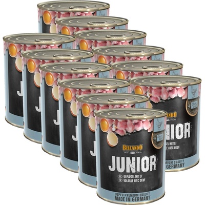 BELCANDO Junior - Птица с яйце - консерва 12 x 800г