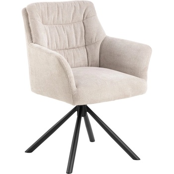 Actona Бежов тапициран трапезен стол с подлакътници Alonso - Actona (0000109745)