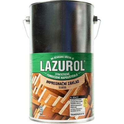 Barvy a laky Hostivař Lazurol S-1033, napouštědlo 4,5 L