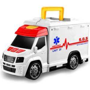 Wiky Автомобил линейка с ефекти гараж болница 33, 5 см (049937)