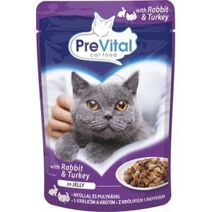 PreVital Rabbit & turkey jelly 24x100 g