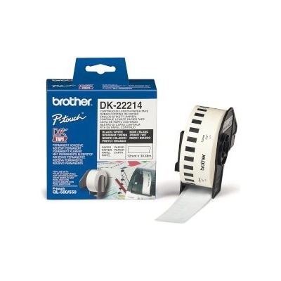 Brother DK-22214, papírová role 12mm x 30,48m DK22214