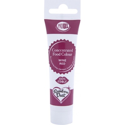 Rainbow Dust ProGel Koncentrovaná potravinárska farba Vínovo červená 25 g