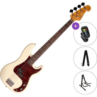 SX SPB62 SET Vintage White Електрическа бас китара