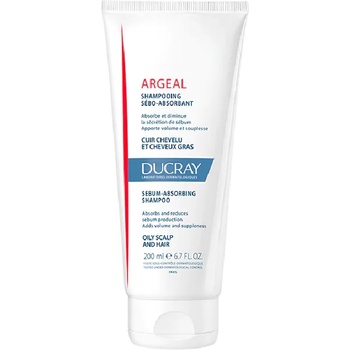 Ducray Шампоан за честа употреба и мазен скалп, Ducray Argeal Sebum-absorbing Treatment Shampoo, 200 ml