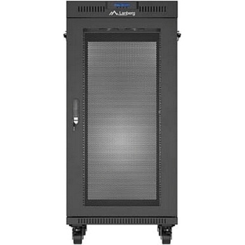 Lanberg Rack Cabinet 19" Free-Standing 24U/600X800 (FlAT Pack) With Mesh Door LCD Black V2 (FF01-6824-23BL)