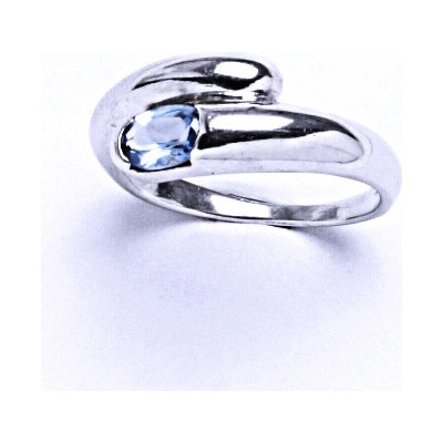 Čištín Stříbrný se syntetickým akvamarínem VR 289