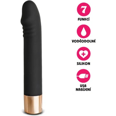 VšeNaSex.cz Silikonový Black & Gold Vibe