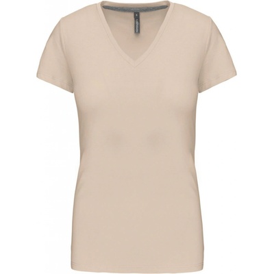 KARIBAN VINTAGE V-NECK K381 light sand