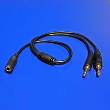 Audio rozdvojka Jack (3.5mm) samec - 2x Jack (3.5mm) samice stereo