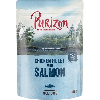 Purizon 6х300г Adult Purizon, консервирана храна за кучета - сьомга