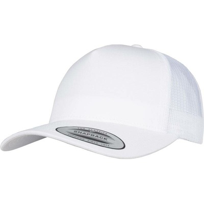 Flexfit 6506 5 panelová Retro Trucker biela