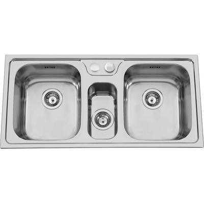 Sinks RDBEL100500127V BETA 1000.1 DUO V 0,7mm leštěný