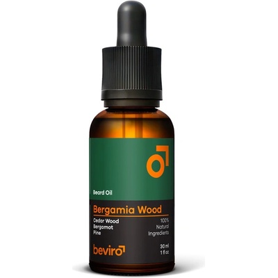 Beviro olej na vousy Bergamia Wood 30 ml – Zboží Dáma