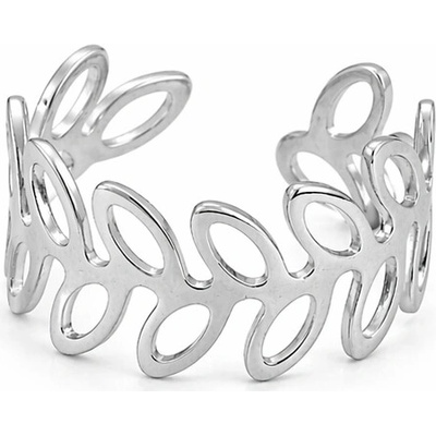 SARINES Stříbrný earcuff s listovým designem S1469