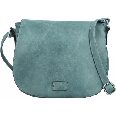 Trendy dámská crossbody s velkou klopou Rashida new džínově modrá